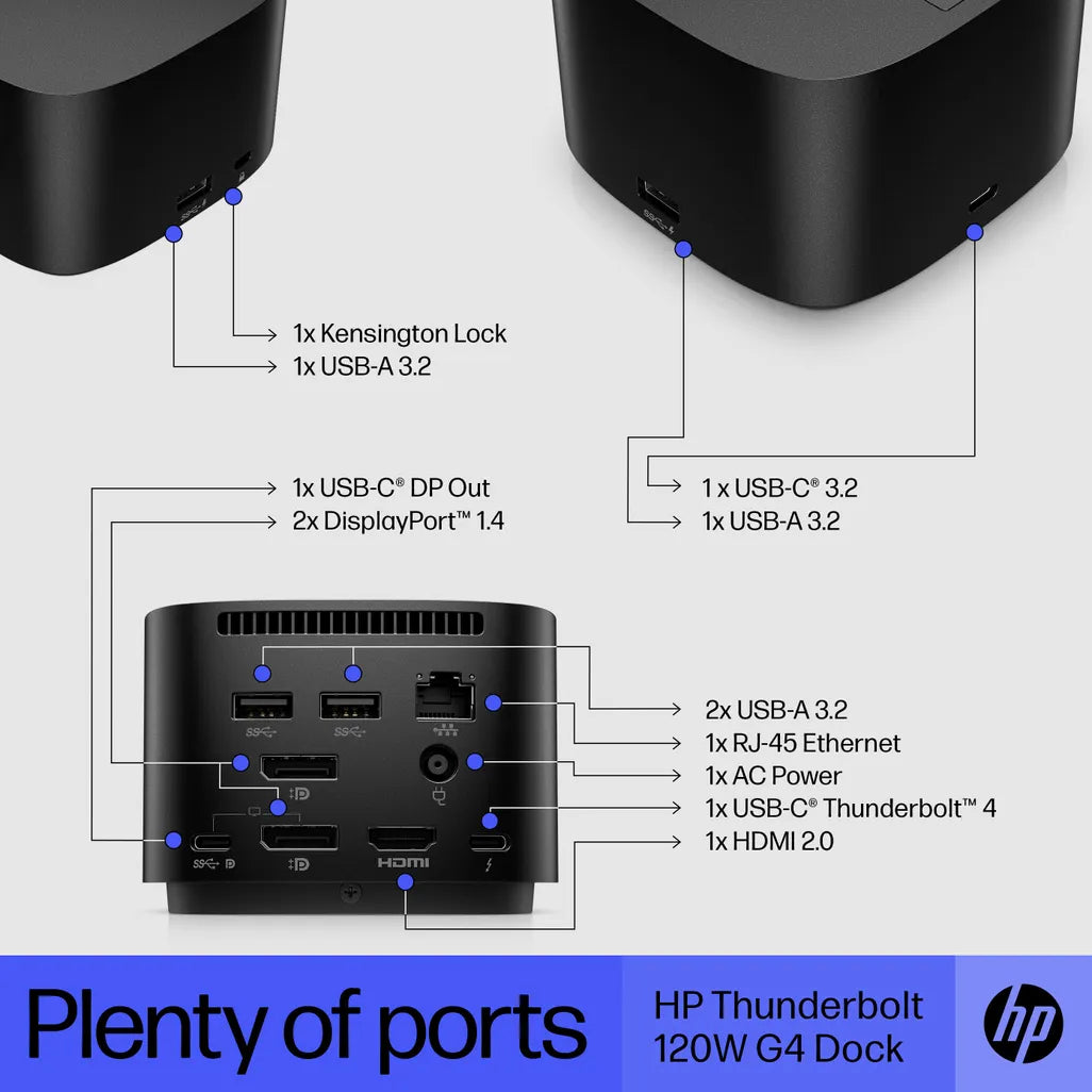 HP G4 120W Thunderbolt Dock - iDesign Communications
