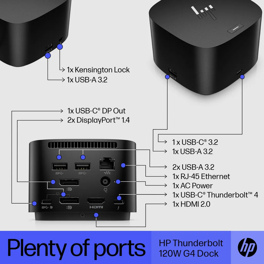 HP G4 120W Thunderbolt Dock - iDesign Communications