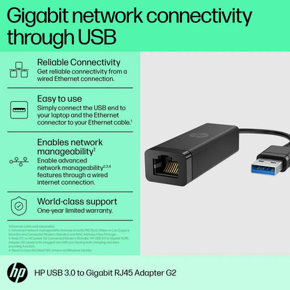 HP USB 3.0 to Gigabit RJ45 G2 Adapter - iDesign Communications