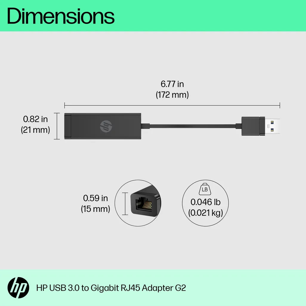 HP USB 3.0 to Gigabit RJ45 G2 Adapter - iDesign Communications