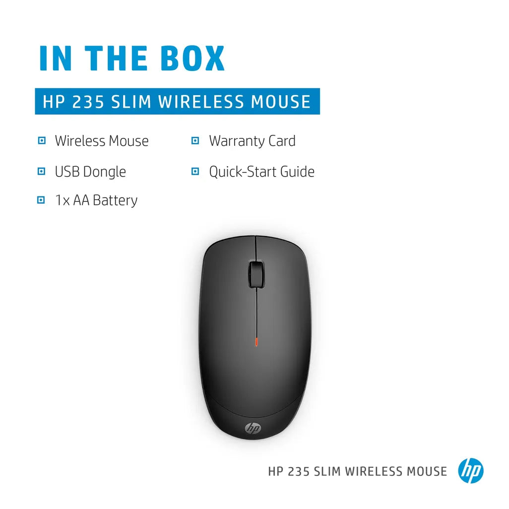 HP 235 Slim Wireless Mouse - iDesign Communications