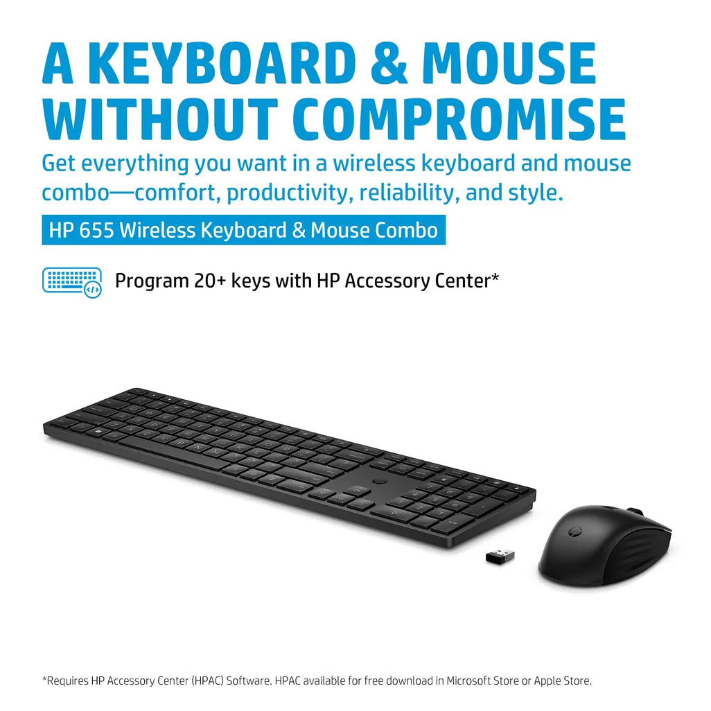 HP 655 Wireless Keyboard and Mouse Combo - iDesign Communications