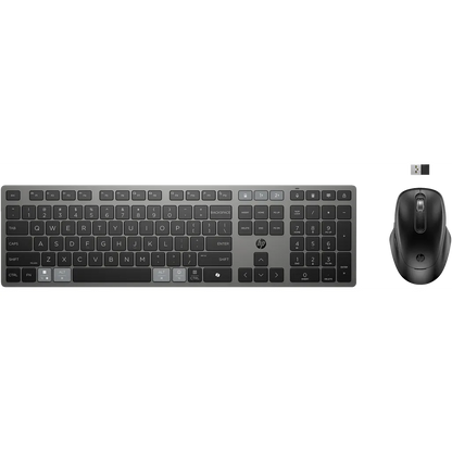 HP 725 Multi-Device Rechargeable Wireless Keyboard and Mouse Combo Black - iDesign Communications
