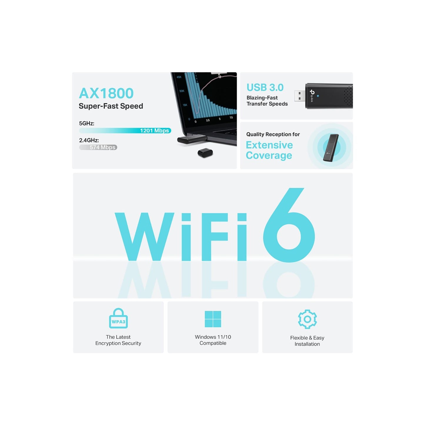 TP-Link AX1800 USB Wireless Adapter