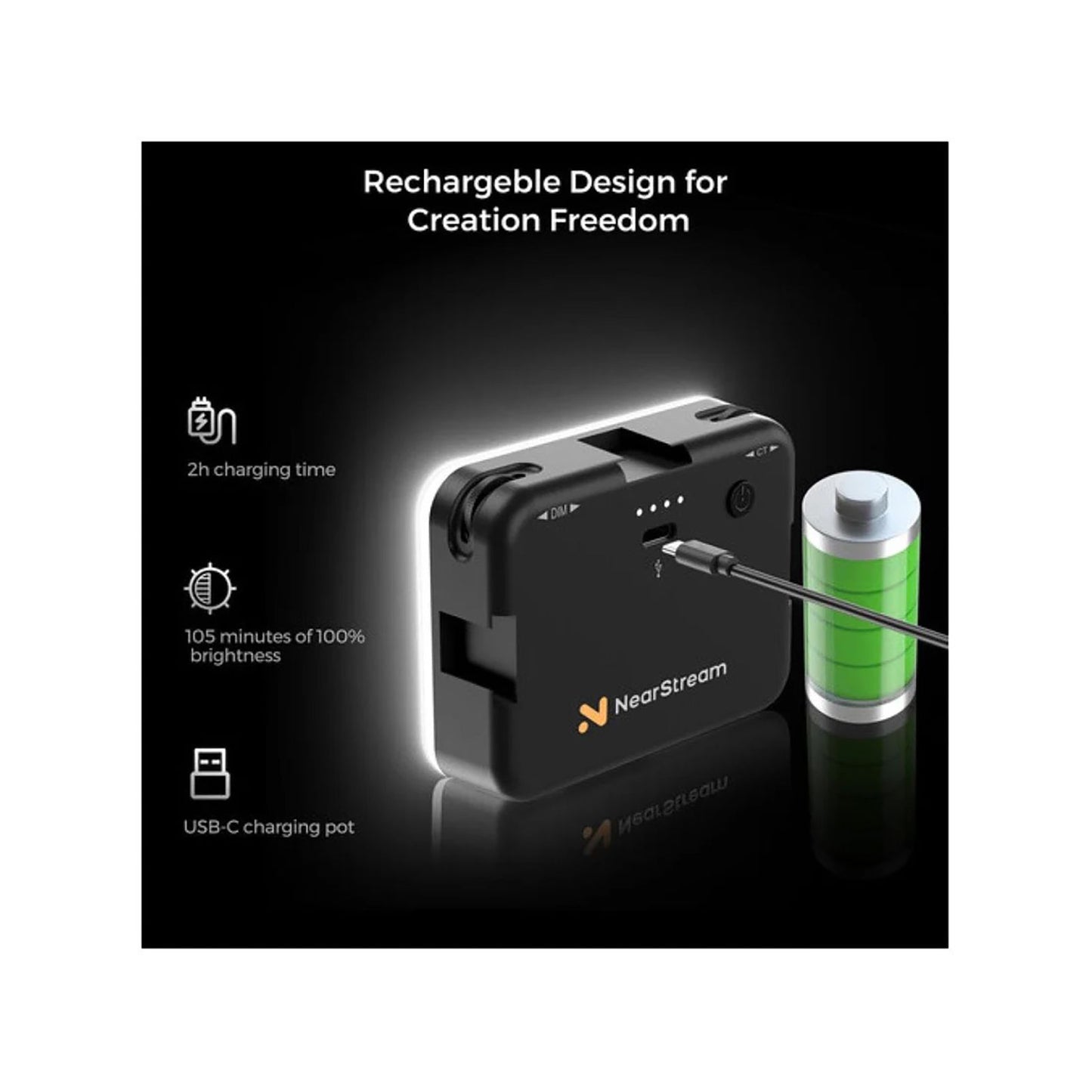 Nearstream SL10B Selfie Light, Webcam Light for Video Conference - iDesign Communications