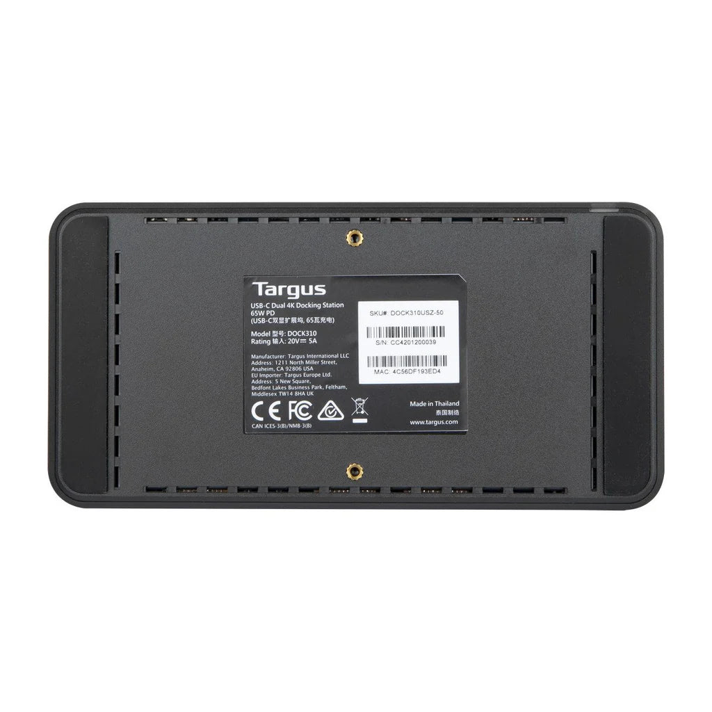 Targus Universal USB-C DV4K Docking Station with 65W Power Delivery - iDesign Communications
