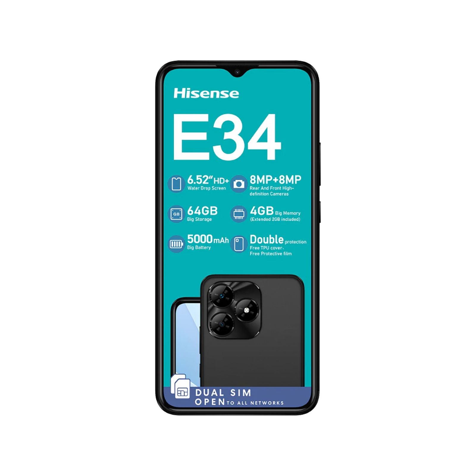 Hisense Infinity H72 8GB 128GB Smart Phone - iDesign Communications