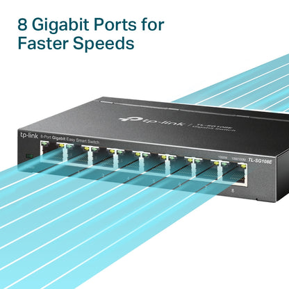 TP-Link TL-SG108E Unmanaged Network Switch