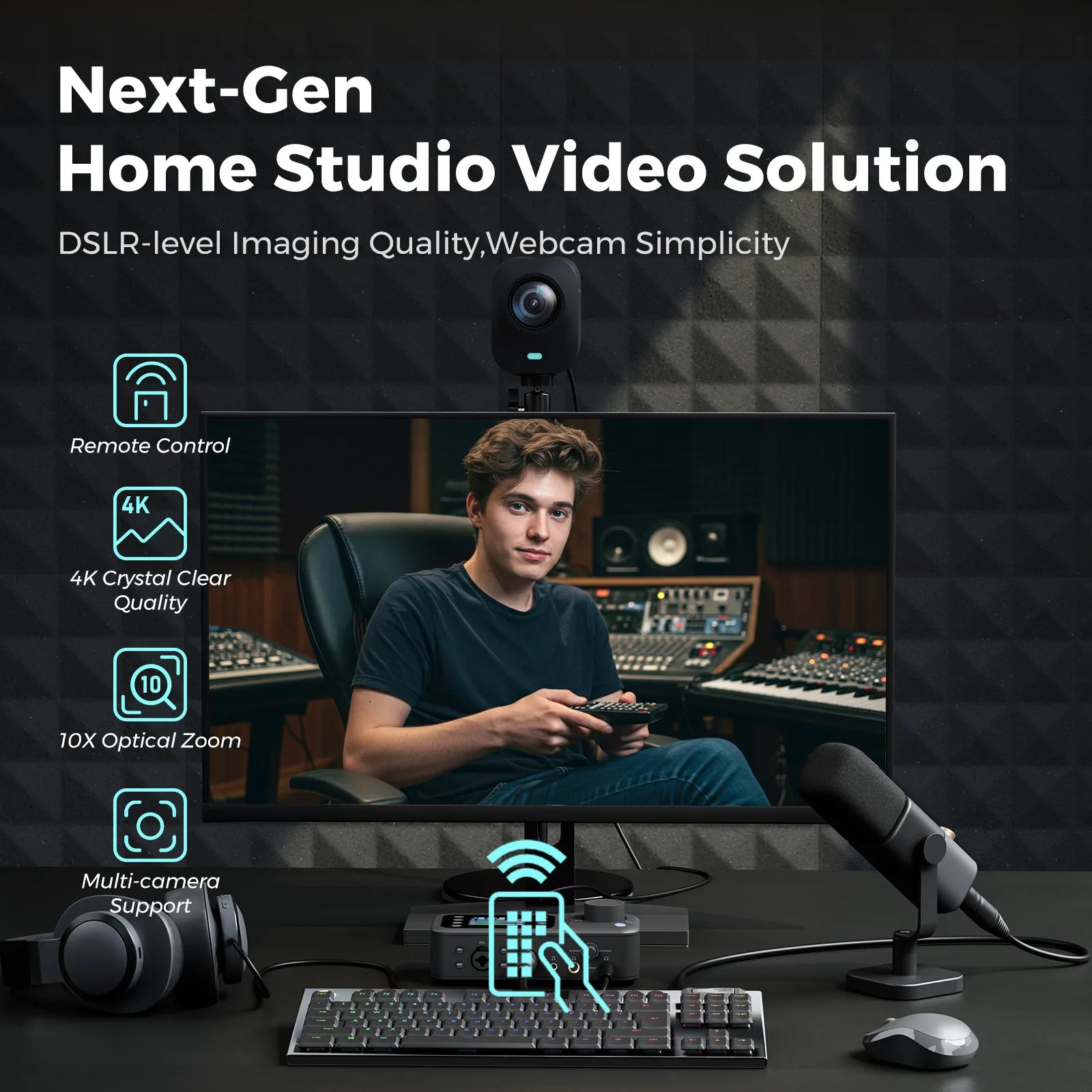 NearStream VM20: 4K AI Noise-Canceling Streaming Camera - iDesign Communications