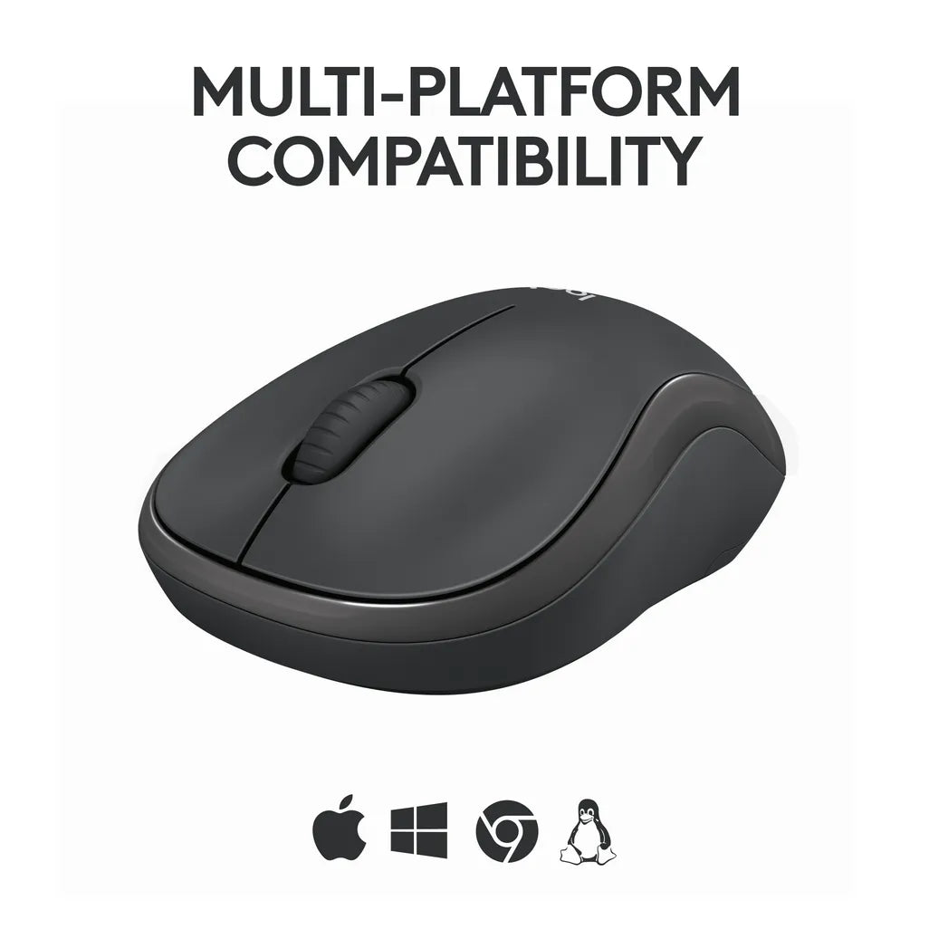 Logitech M240 Silent Bluetooth Ambidextrous Mouse Black - iDesign Communications