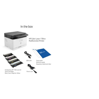 HP Color Laser MFP 178nw A4 Multifunction Colour Business Printer - iDesign Communications