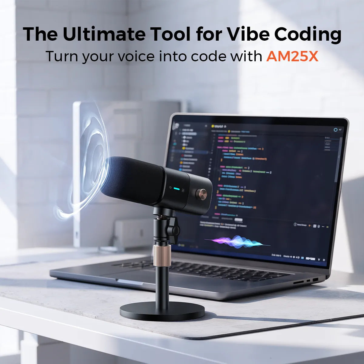 NearStream AM25X: AI Noise-Canceling USB&XLR Condenser Microphone - iDesign Communications