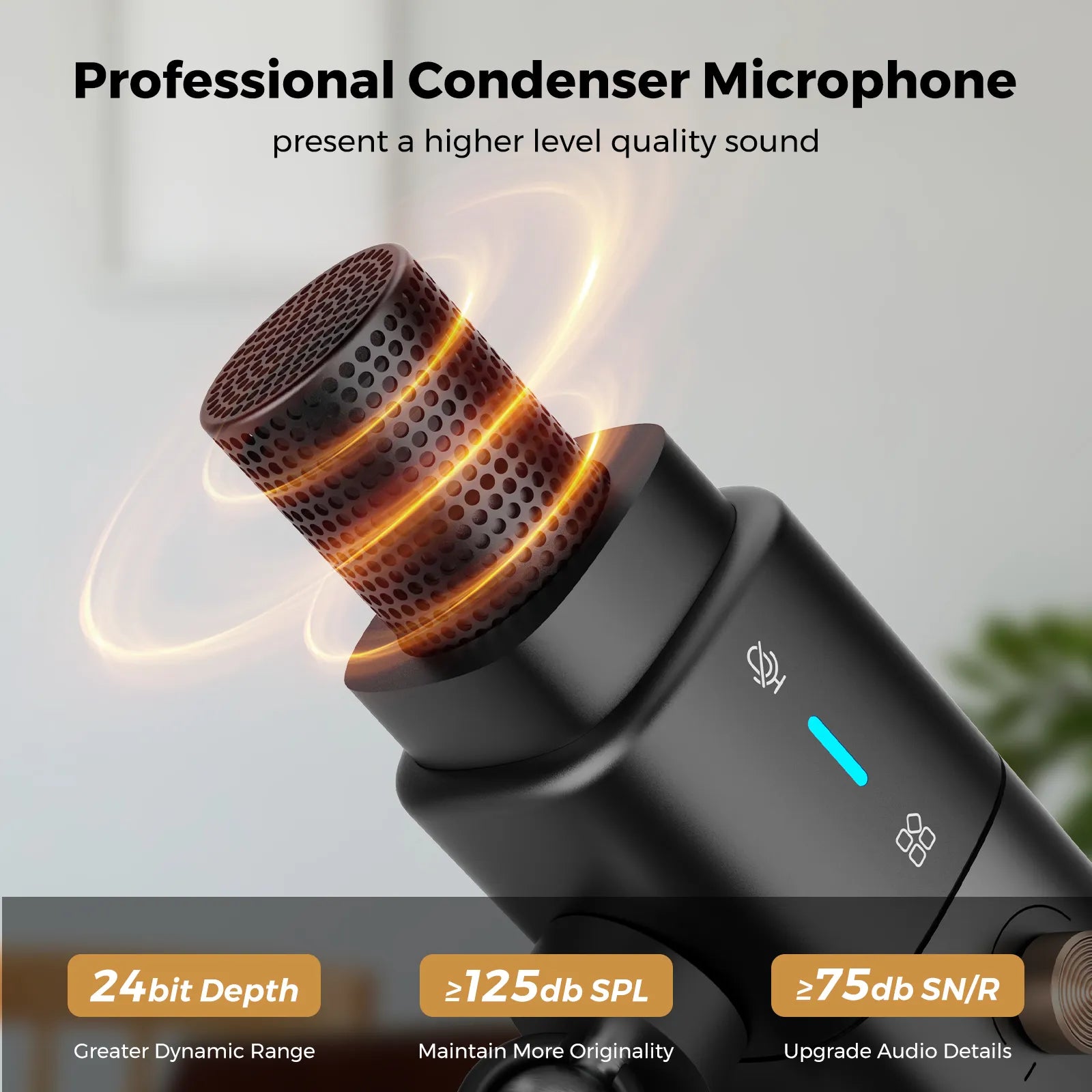 NearStream AM25X: AI Noise-Canceling USB&XLR Condenser Microphone - iDesign Communications