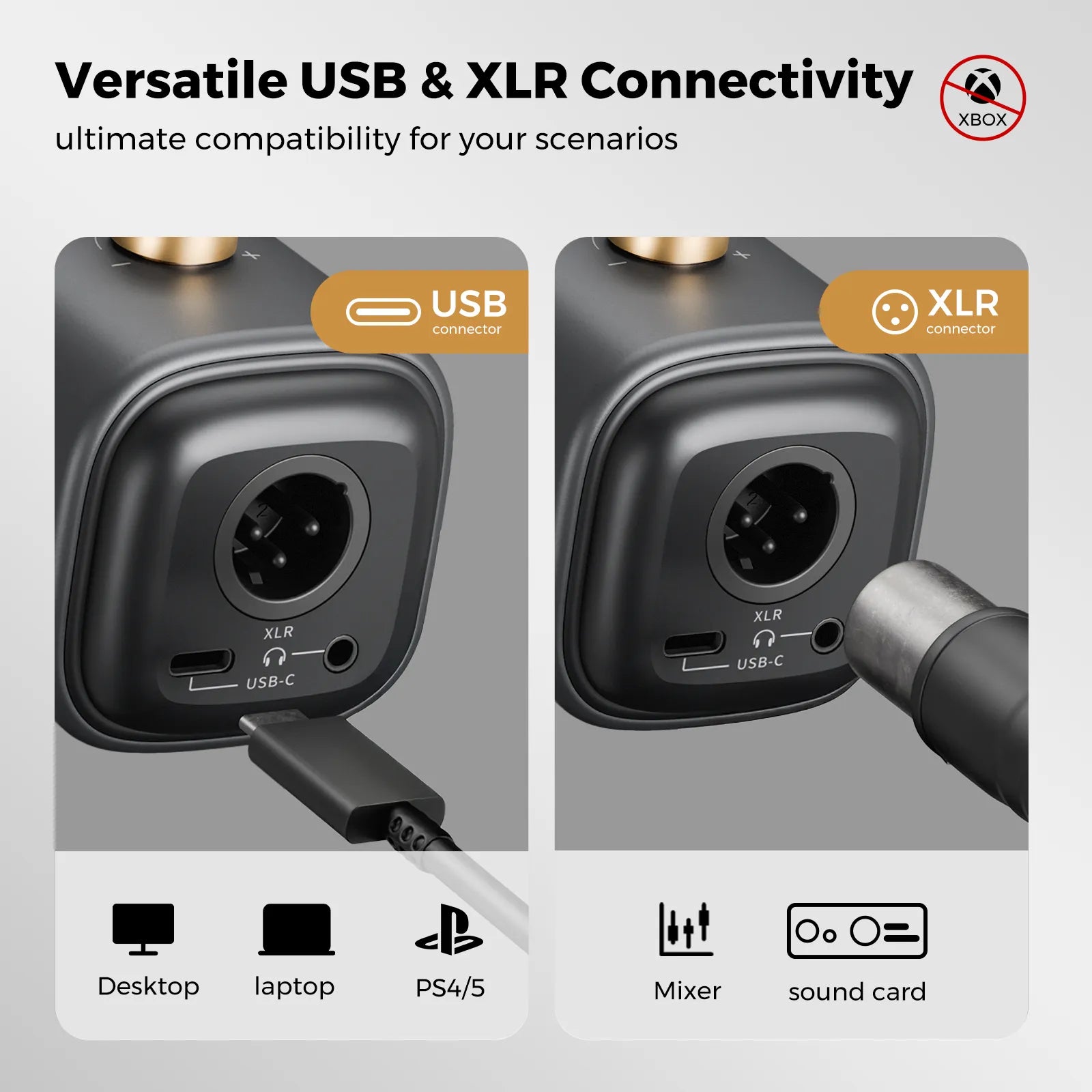 NearStream AM25X: AI Noise-Canceling USB&XLR Condenser Microphone - iDesign Communications