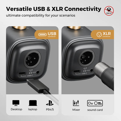 NearStream AM25X: AI Noise-Canceling USB&XLR Condenser Microphone - iDesign Communications