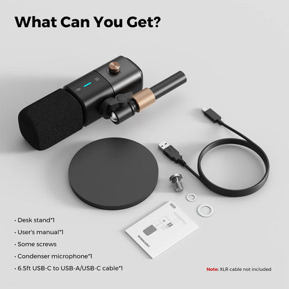 NearStream AM25X: AI Noise-Canceling USB&XLR Condenser Microphone - iDesign Communications
