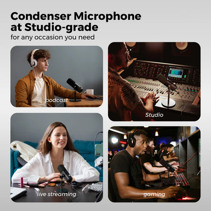 NearStream AM25X: AI Noise-Canceling USB&XLR Condenser Microphone - iDesign Communications