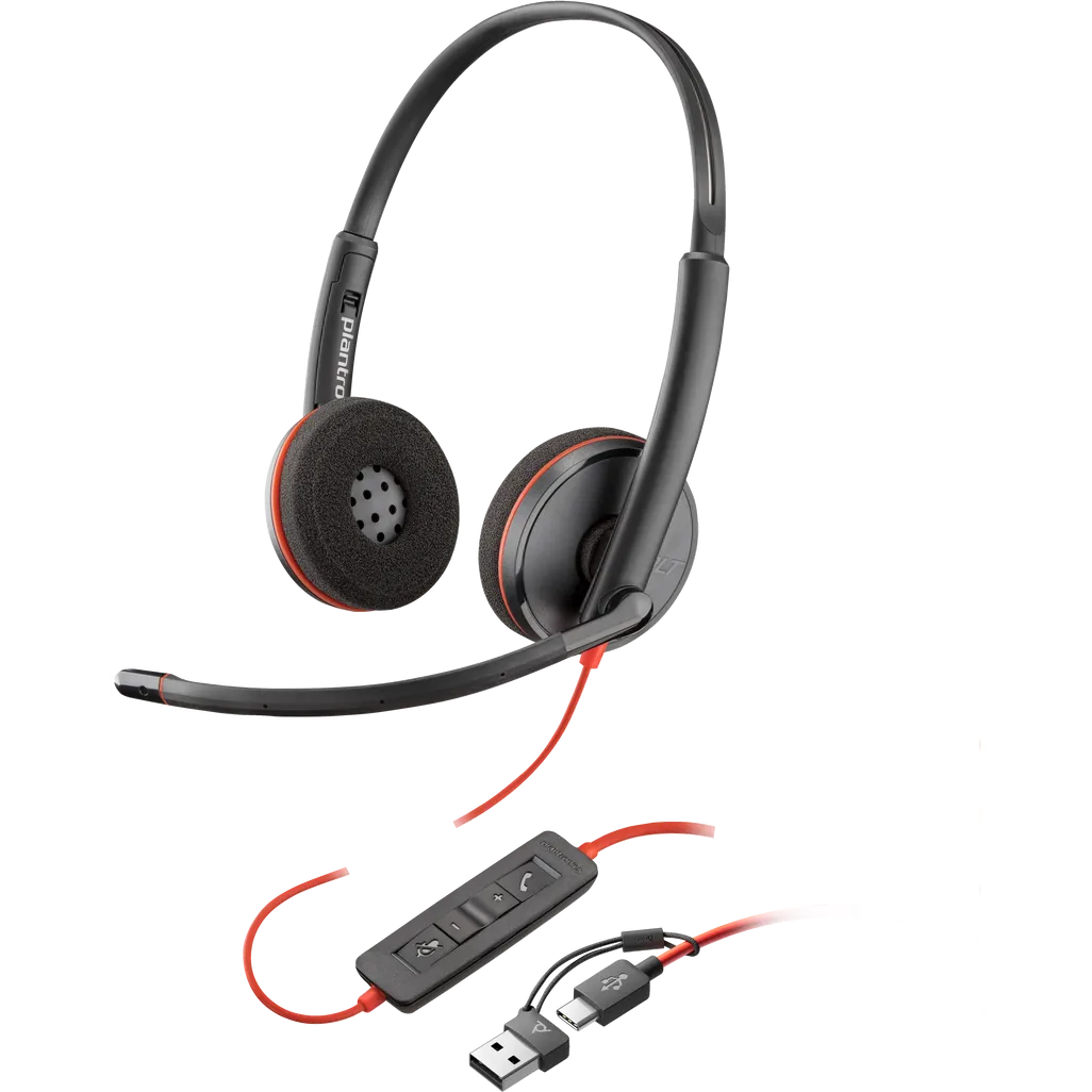 Poly Blackwire 3225 Stereo USB-C Headset - iDesign Communications