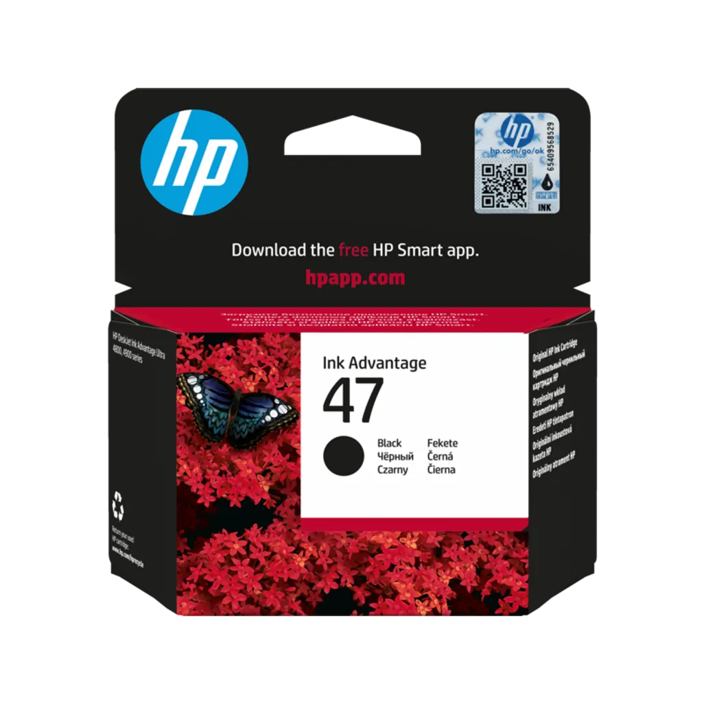 HP 47 Ink Advantage Black Printer Cartridge Original - iDesign Communications