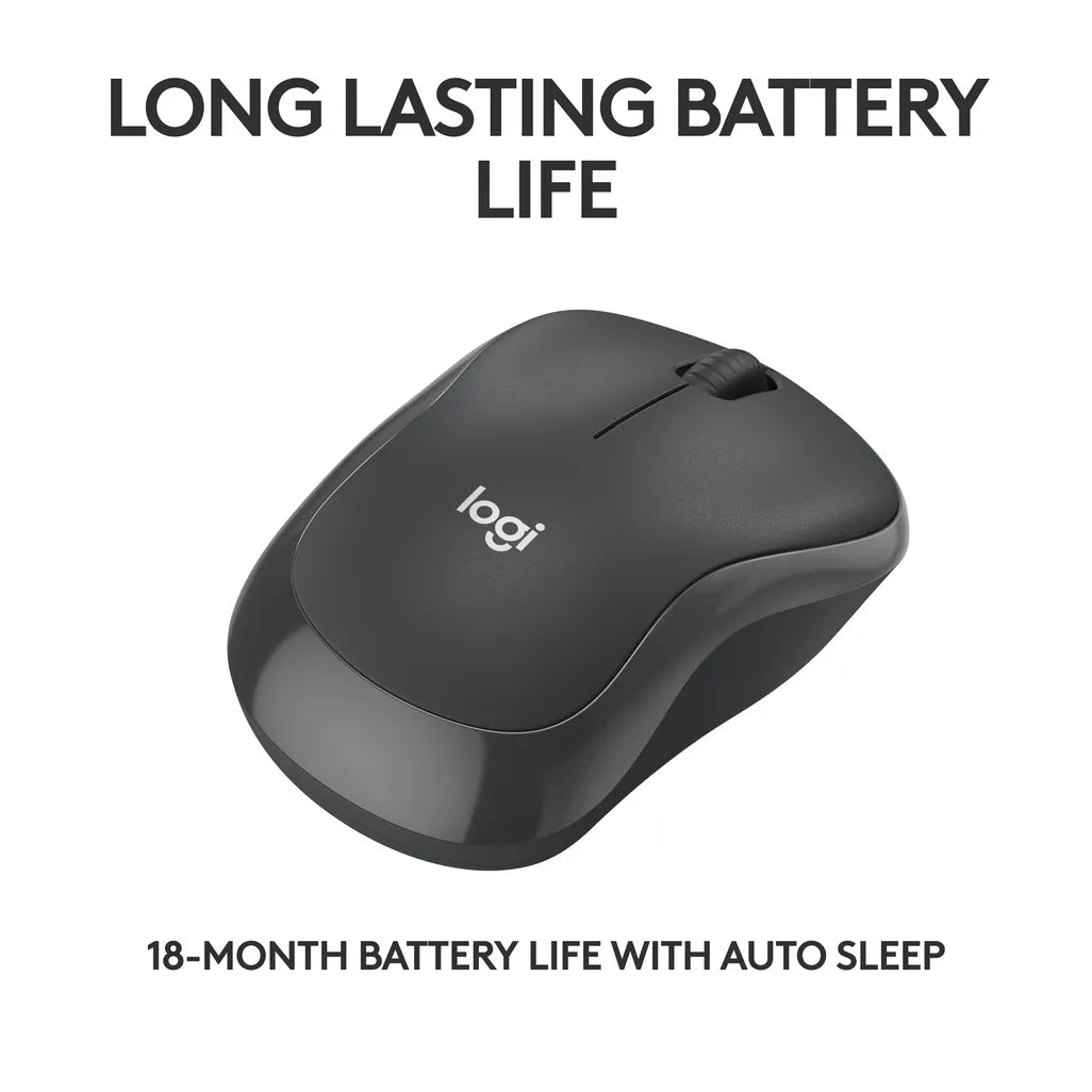 Logitech M240 Silent Bluetooth Ambidextrous Mouse Black - iDesign Communications