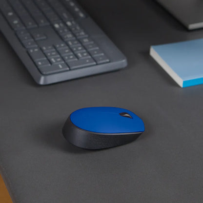 Logitech M171 Wireless Mouse Blue and Black - iDesign Communications