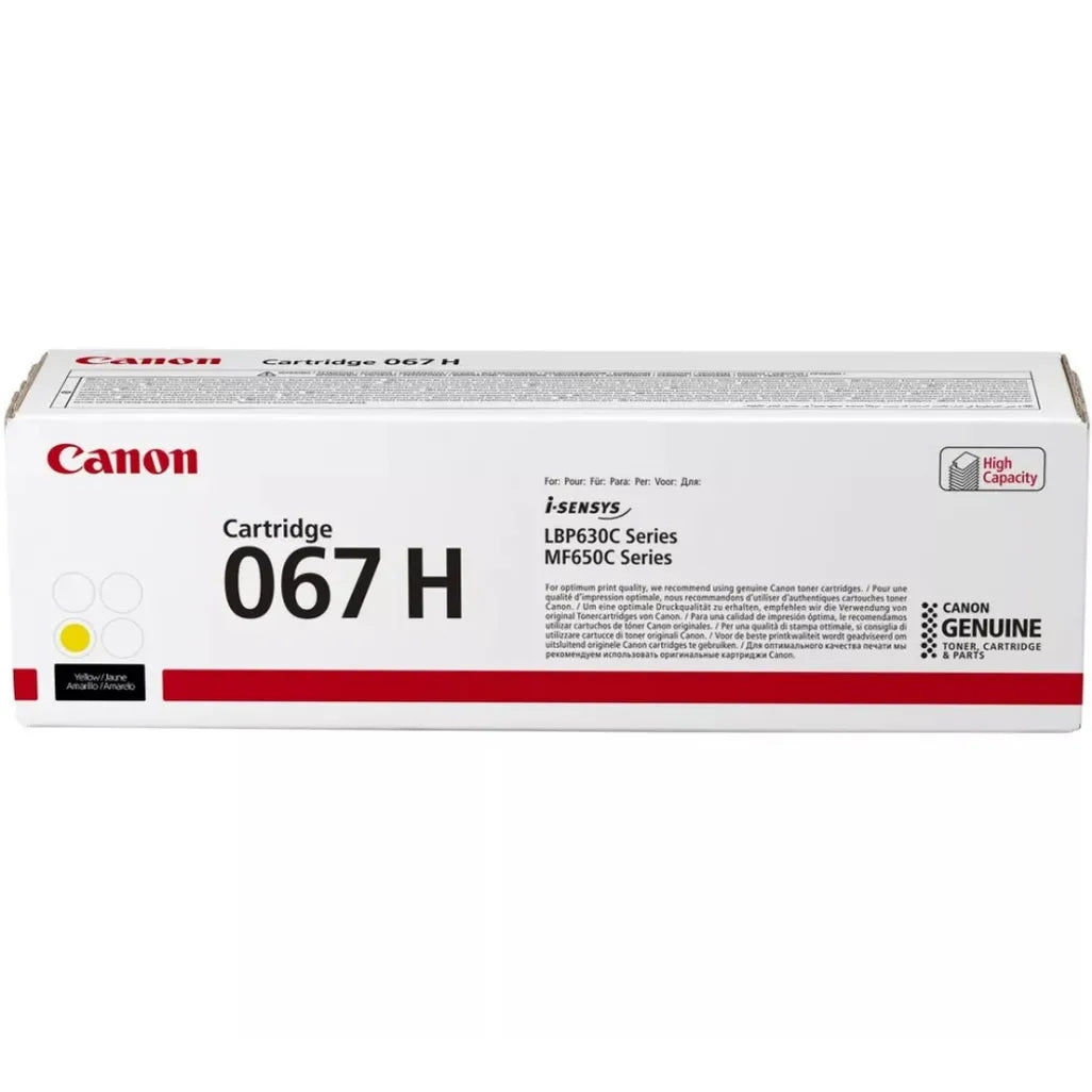 Canon 067H Yellow Toner Cartridge 2,350 Pages Original - iDesign Communications