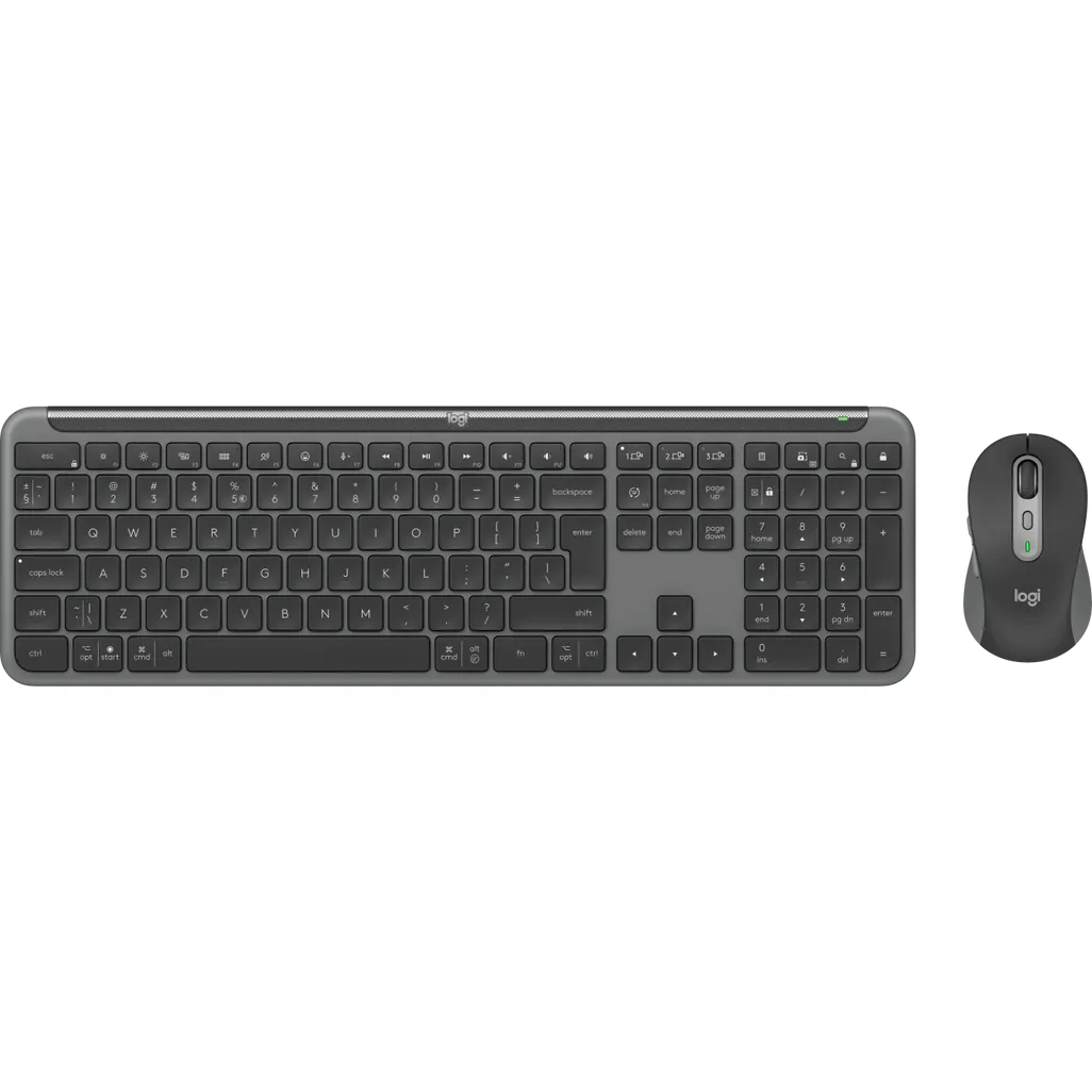 Logitech Signature Slim MK950 Keyboard and Mouse Combo Graphite - iDesign Communications