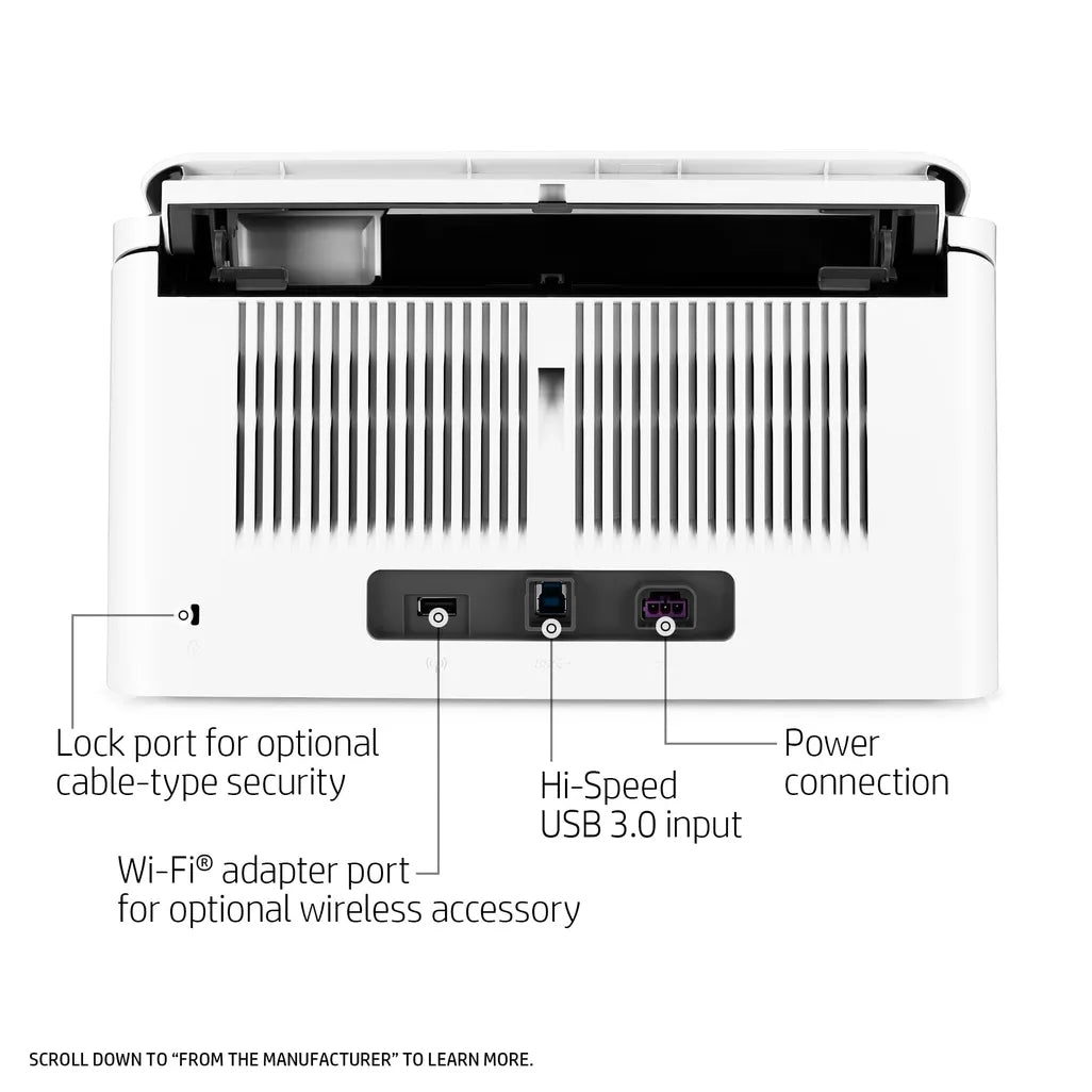 HP ScanJet Enterprise Flow 7000 s3 Up To 75 ppm 600 x 600 dpi A4 Sheet-fed Scanner - iDesign Communications