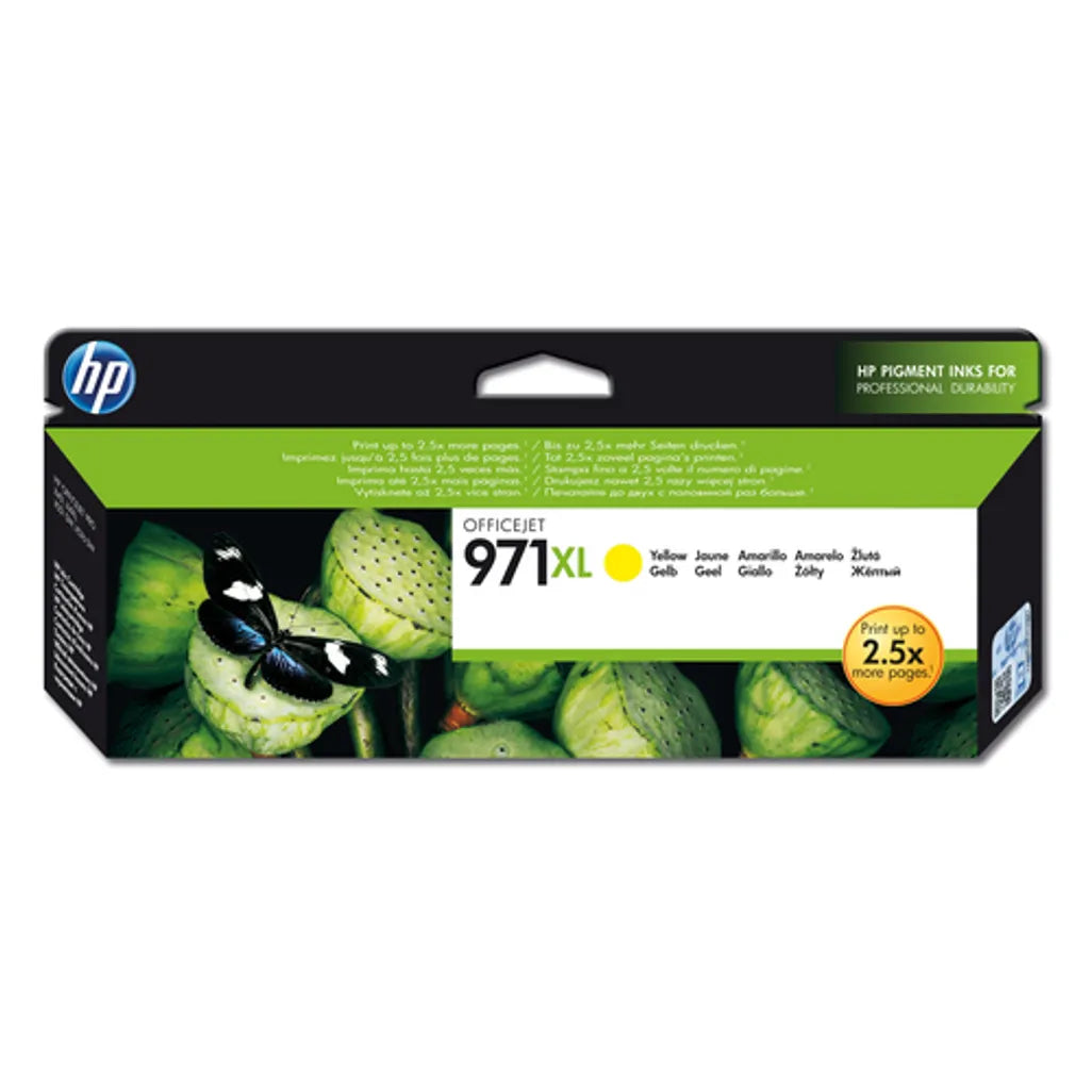 HP 971XL Yellow High Yield Printer Ink Cartridge Original - iDesign Communications