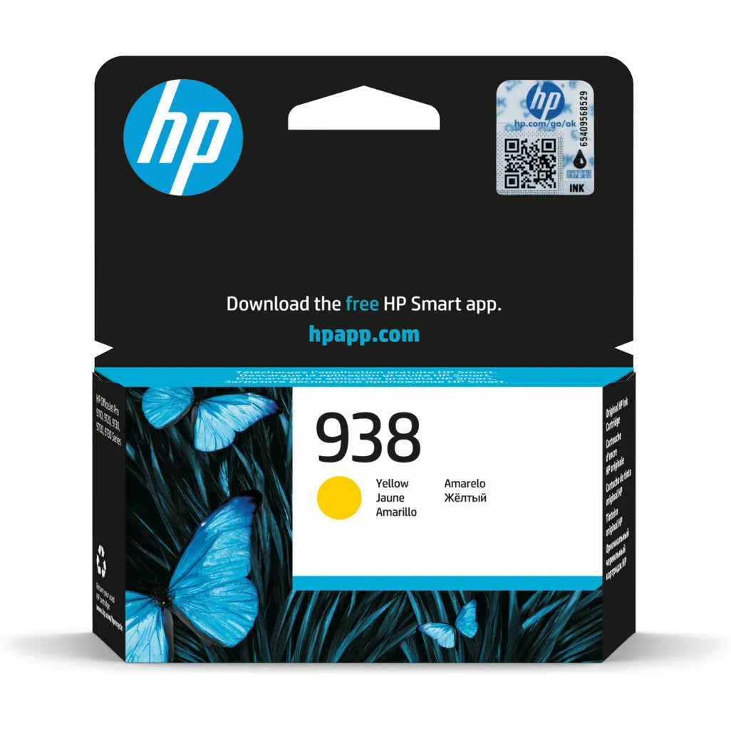 HP 938 Yellow Printer Ink Cartridge Original - iDesign Communications