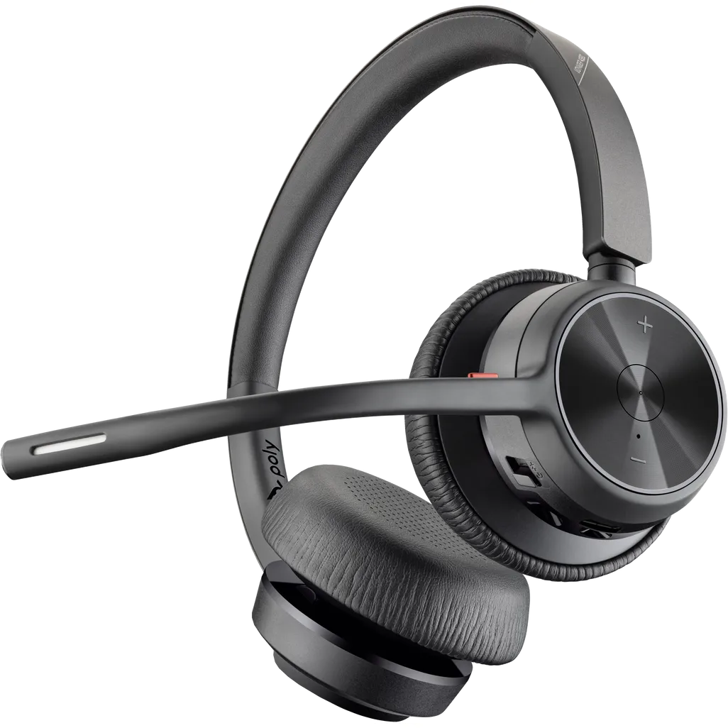 Poly Voyager 4320 Stereo USB-A Wireless Headset with BT700 Dongle - iDesign Communications