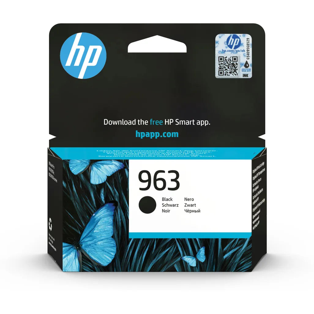HP 963 Black Standard Yield Printer Ink Cartridge Original - iDesign Communications
