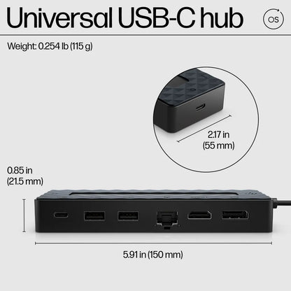 HP 7-in-1 to Type-C USB Hub with Notebook Charger Bundle - iDesign Communications