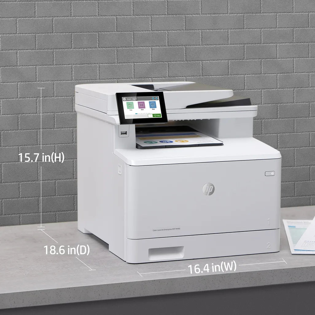 HP Color LaserJet Enterprise M480f A4 Multifunction Business Printer - iDesign Communications