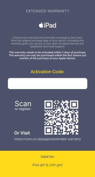 Extended Warranty: iPad 9th gen, iPad 10th gen & iPad A16 - iDesign Communications