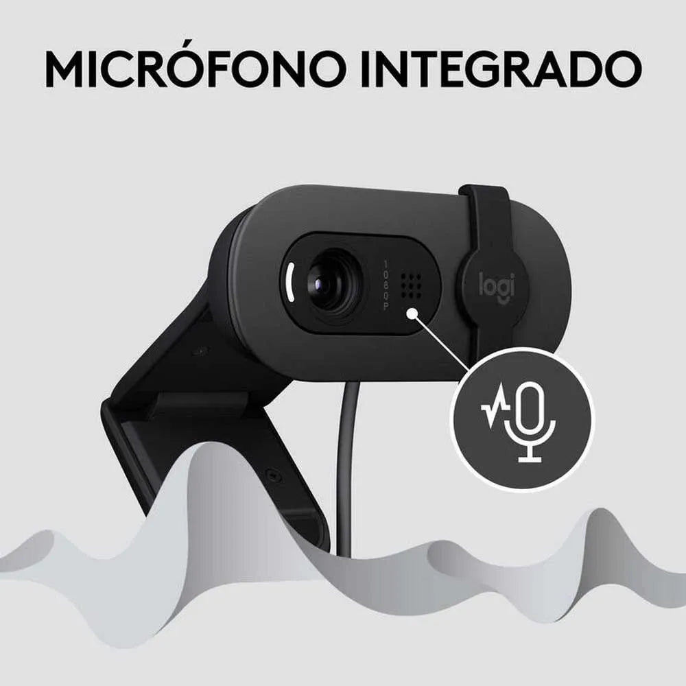 Logitech Brio 100 USB Full HD Webcam - Graphite - iDesign Communications