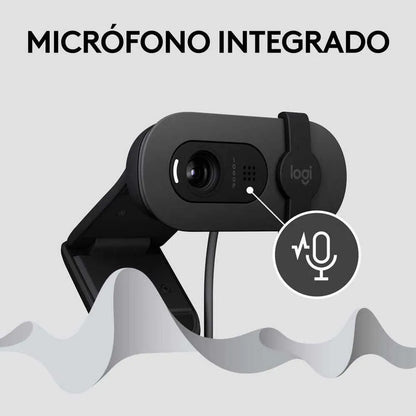 Logitech Brio 100 USB Full HD Webcam - Graphite - iDesign Communications