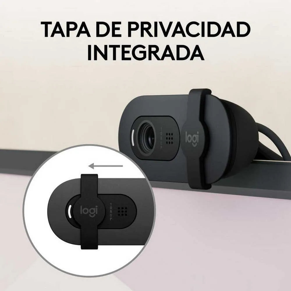 Logitech Brio 100 USB Full HD Webcam - Graphite - iDesign Communications
