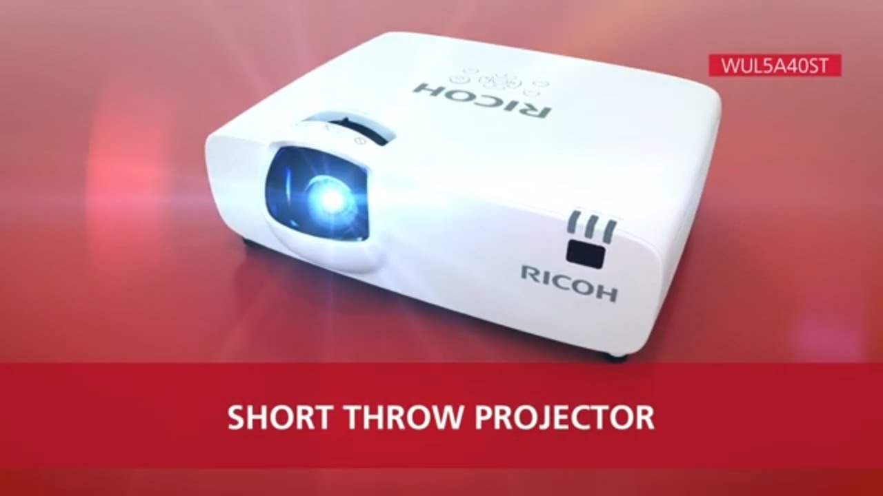 Ricoh WUL5A40ST Short Throw Laser Projector - iDesign Communications