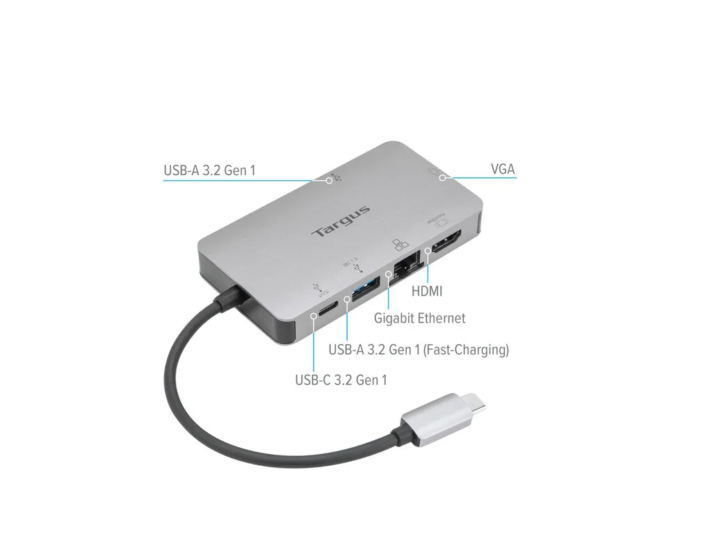 Targus USB-C DP Alt Mode Single Video 4K HDMI/VGA Docking Station with 100W PD Pass-Thru - iDesign Communications