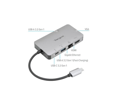 Targus USB-C DP Alt Mode Single Video 4K HDMI/VGA Docking Station with 100W PD Pass-Thru - iDesign Communications