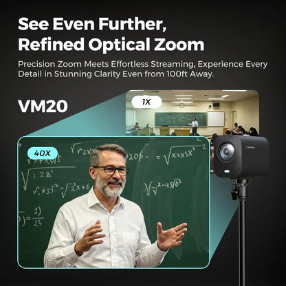 NearStream VM20: 4K AI Noise-Canceling Streaming Camera - iDesign Communications