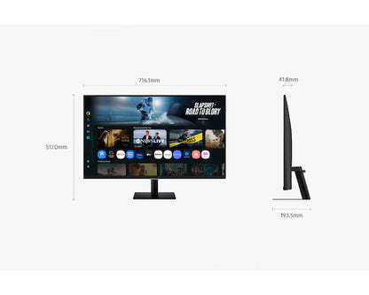 Samsung 32" Smart Monitor M7 M70F (Black) 4K Samsung Vision AI - iDesign Communications